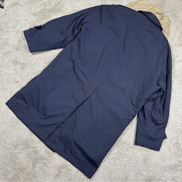 US Air Force All Weather Trench Coat Removable Sherpa Liner in Blue AF 1600 44S - Picture 6 of 16